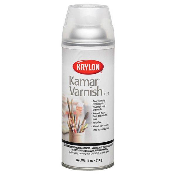 Krylon 11 Oz Clear Kamar Varnish Acrylic Varnish 1312